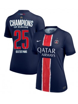 Billige Paris Saint-Germain Hjemmedrakt Dame 2024-25 UCL Champions Kortermet